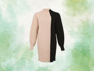 Phase Eight Colour Block High Neck Mini Jumper Dress (Image via Marks & Spencer)